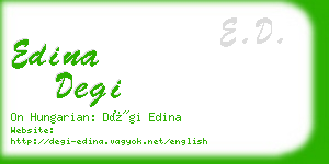 edina degi business card